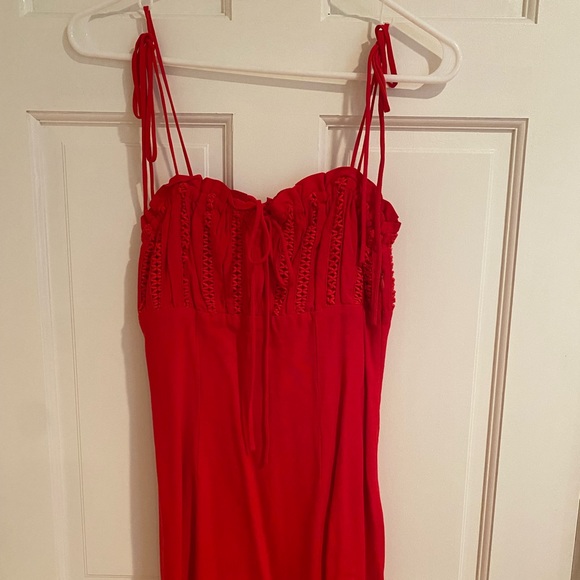 Red mini dress, never worn! Size xs! - Picture 2 of 2